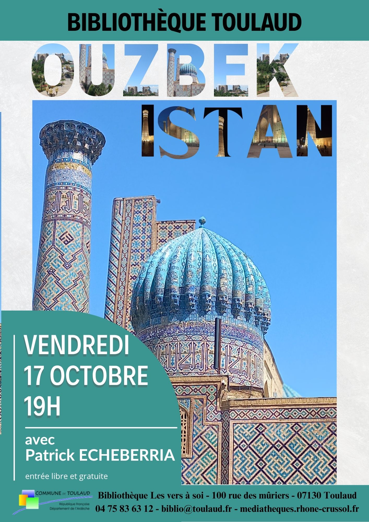 Affiche soirée Ouzbékistan